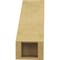 Ekena Millwork 5-inch W x 12-inch D x 12-inch H Ridgewood Rough Cedar Woodgrain TimberThane Knee Brace, Primed BRCUR05X12X12RIDRCPR - alternate 3